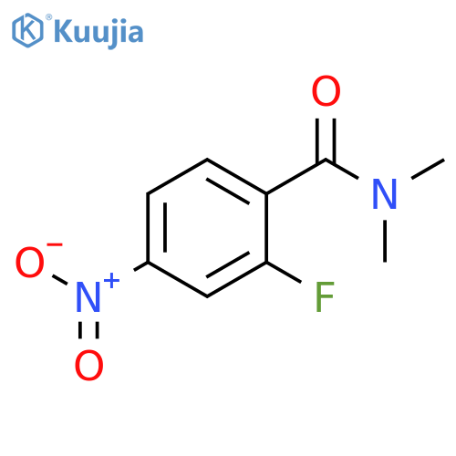2-fluoro-N,N-dimethyl-4-nitro-benzamide structure