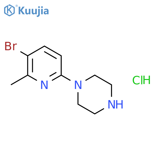 3-Bromo-6-piperazinopicoline hydrochloride structure