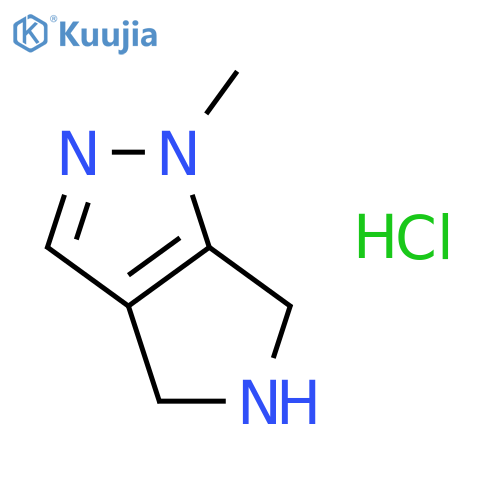 1-methyl-5,6-dihydro-4H-pyrrolo[3,4-c]pyrazole;hydrochloride structure