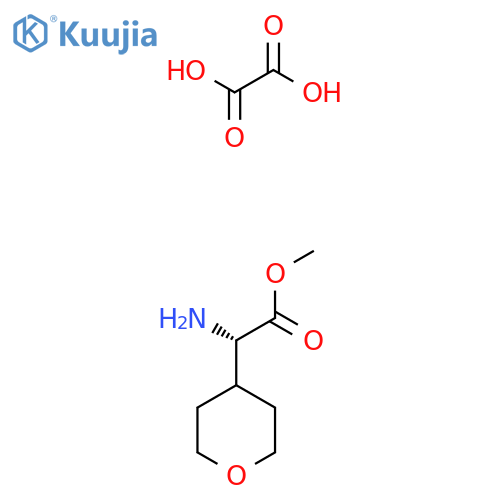 (S)-Amino-(tetrahydro-pyran-4-yl)-acetic acid methyl ester oxalate structure