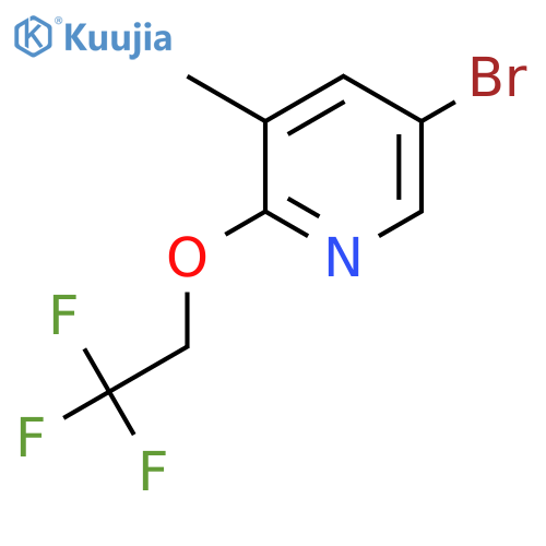 5-Bromo-3-methyl-2-(2,2,2-trifluoroethoxy)pyridine structure