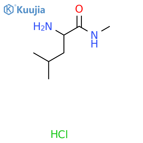 2-amino-N,4-dimethylpentanamide hydrochloride structure