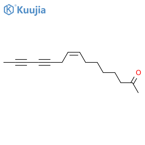 8-Pentadecene-11,13-diyn-2-one, (Z)- structure