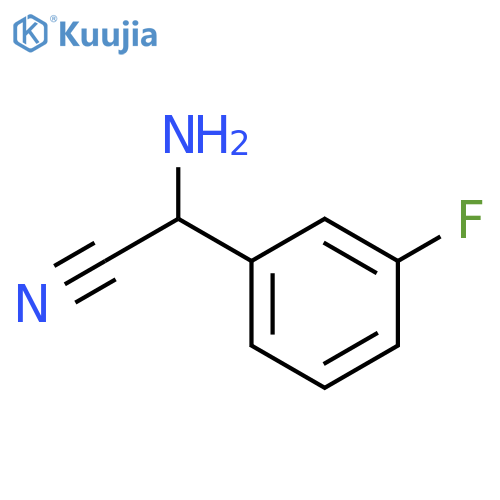 α-Amino-3-fluorobenzeneacetonitrile structure