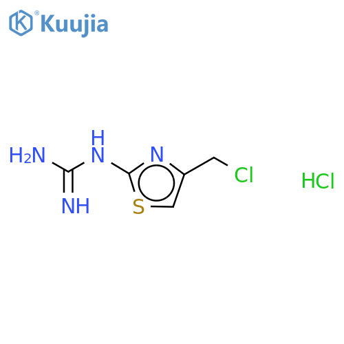 1-(4-Chloromethyl-2-thiazoyl)guanidine-13C3 Hydrochloride Salt structure