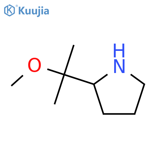 (2S)-2-(2-methoxypropan-2-yl)pyrrolidine structure