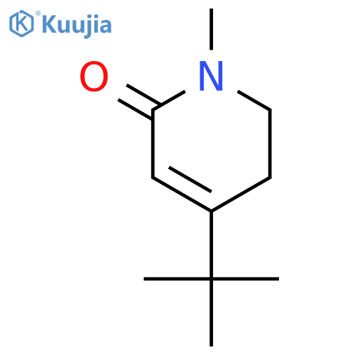 2(1H)-Pyridinone, 4-(1,1-dimethylethyl)-5,6-dihydro-1-methyl- structure