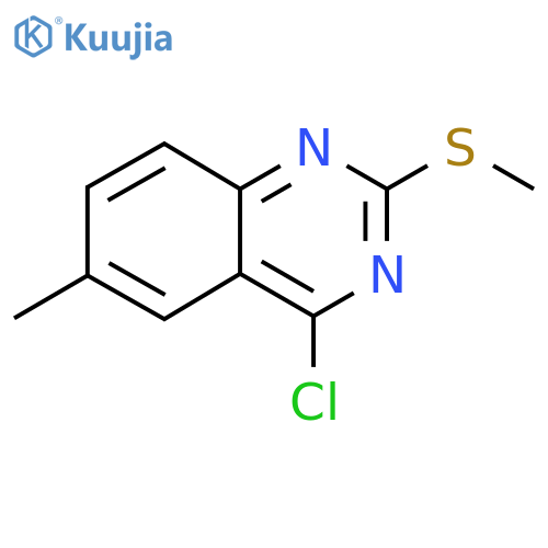 4-Chloro-6-methyl-2-(methylthio)quinazoline structure