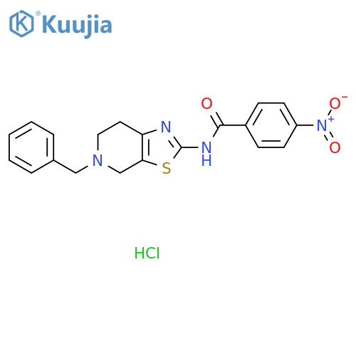 N-{5-benzyl-4H,5H,6H,7H-1,3thiazolo5,4-cpyridin-2-yl}-4-nitrobenzamide hydrochloride structure