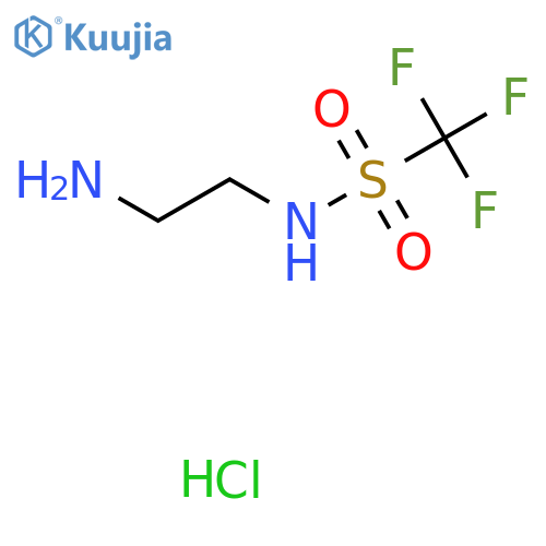 N-(2-aminoethyl)-1,1,1-trifluoromethanesulfonamide hydrochloride structure