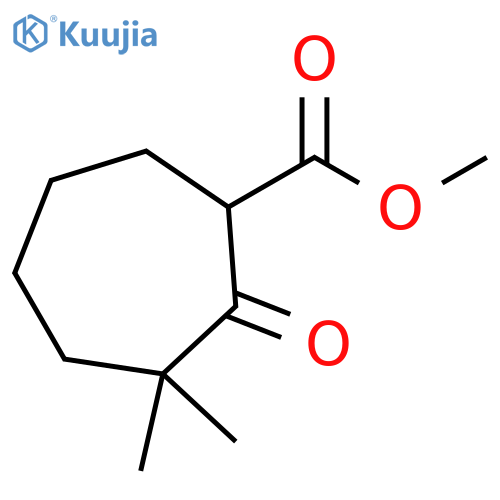 methyl 3,3-dimethyl-2-oxocycloheptane-1-carboxylate structure
