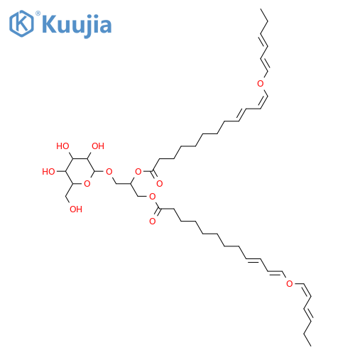 Glycerol 1,2-dialkanoates; Glycerol 1,2-bis[12-(1Z,3Z-hexadienyloxy)-9Z,11E-dodecadienoate], 3-O-β-D-Galactopyranoside structure