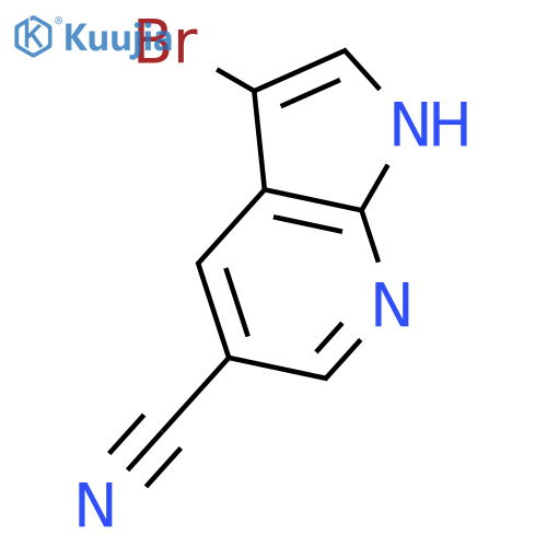 3-Bromo-1H-pyrrolo[2,3-b]pyridine-5-carbonitrile structure