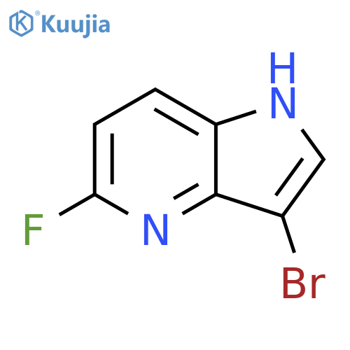 3-bromo-5-fluoro-1H-pyrrolo[3,2-b]pyridine structure