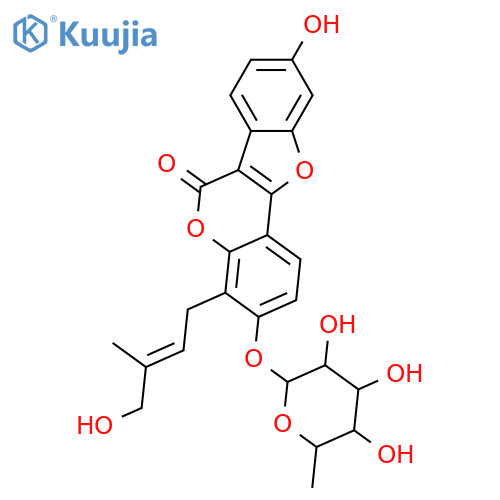 Phaseol; 4'-Hydroxy, 3-O-α-L-rhamnopyranoside structure
