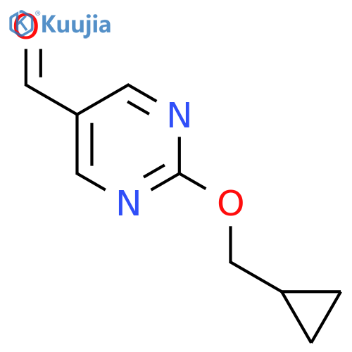 2-(Cyclopropylmethoxy)pyrimidine-5-carbaldehyde structure