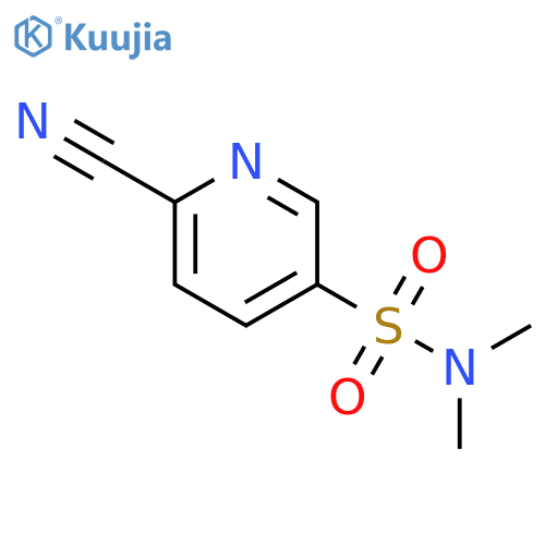 6-cyano-N,N-dimethylpyridine-3-sulfonamide structure