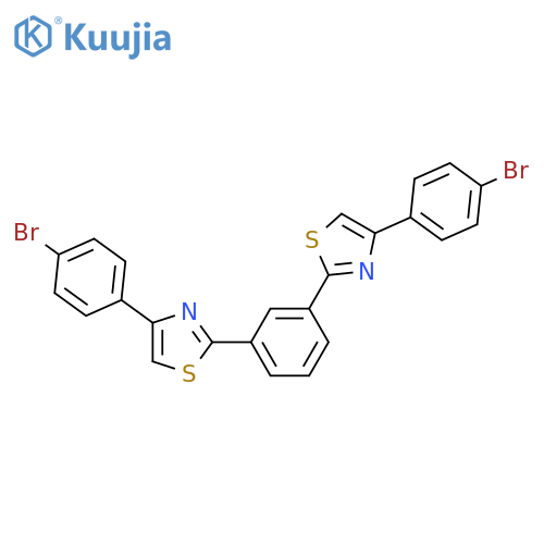 1,3-Bis[4-(4-bromophenyl)-2-thiazolyl]benzene structure