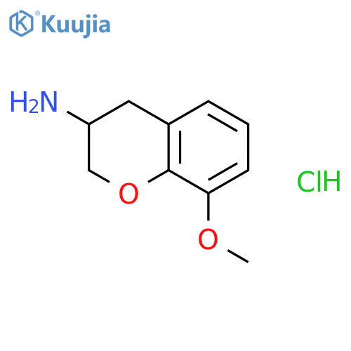 8-Methoxy-3,4-dihydro-2H-1-benzopyran-3-amine Hydrochloride structure