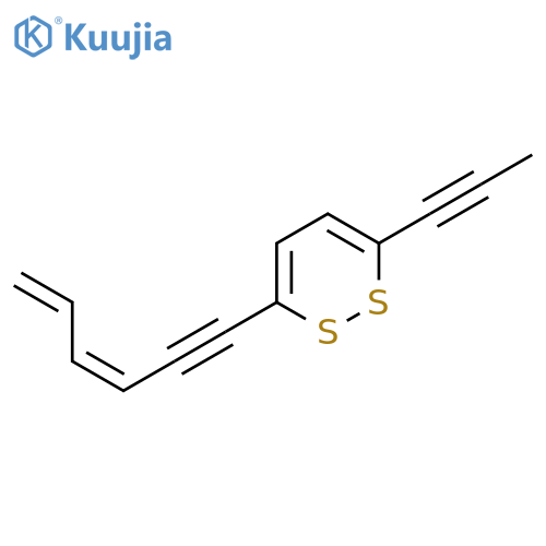 1,2-Dithiin, 3-[(3Z)-3,5-hexadien-1-ynyl]-6-(1-propynyl)- (9CI) structure