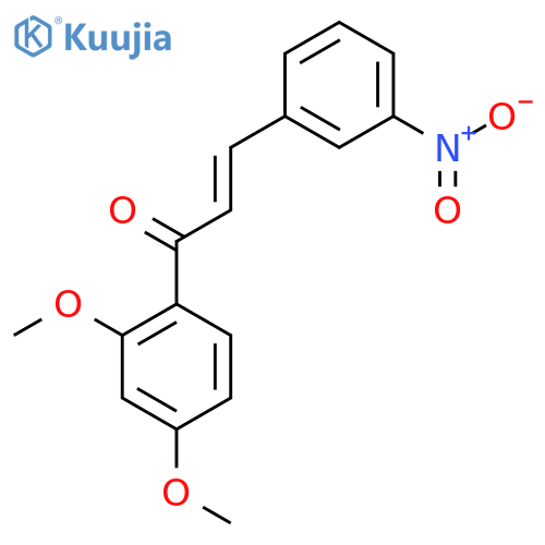 (2E)-1-(2,4-Dimethoxyphenyl)-3-(3-nitrophenyl)prop-2-en-1-one structure