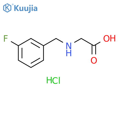 2-{(3-Fluorophenyl)methylamino}acetic Acid Hydrochloride structure