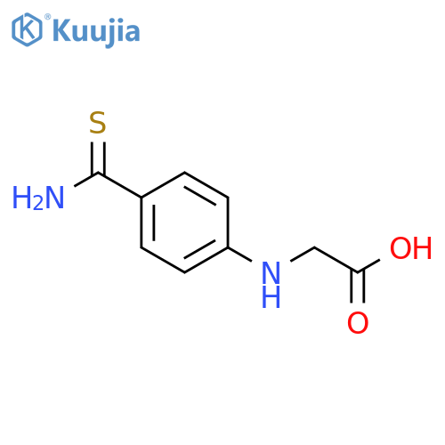 2-[(4-Carbamothioylphenyl)amino]acetic acid structure