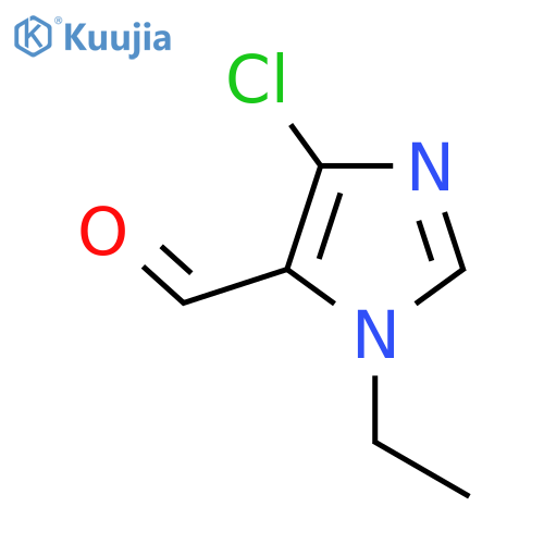 4-Chloro-1-ethyl-1H-imidazole-5-carbaldehyde structure