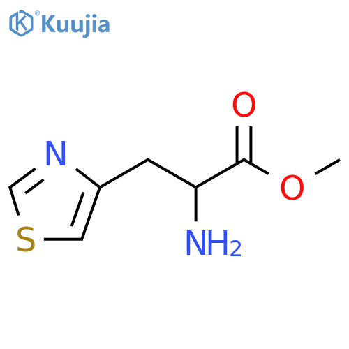 methyl 2-amino-3-(1,3-thiazol-4-yl)propanoate structure
