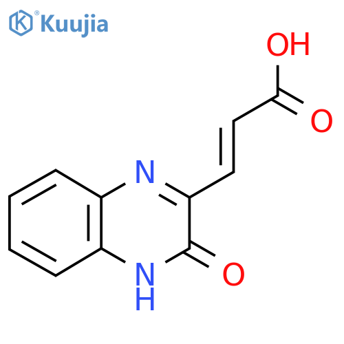 3-(3-hydroxyquinoxalin-2-yl)prop-2-enoic acid structure