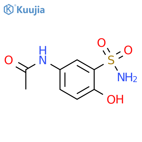 N-(4-hydroxy-3-sulfamoylphenyl)acetamide structure