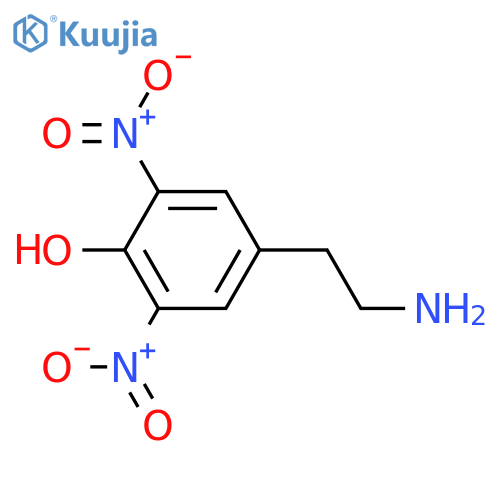 2-(4-Hydroxy-3,5-dinitrophenyl)ethylamine structure