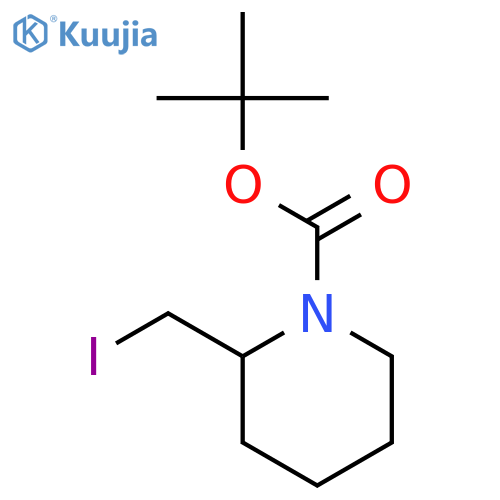 2-IODOMETHYL-PIPERIDINE-1-CARBOXYLIC ACID TERT-BUTYL ESTER structure