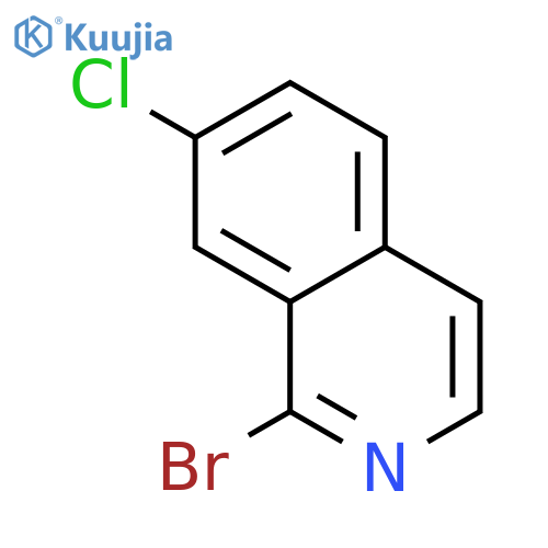 1-Bromo-7-chloroisoquinoline structure