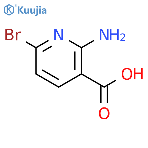 2-amino-6-bromo-pyridine-3-carboxylic acid structure