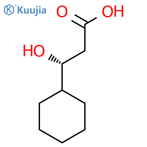 (3R)-3-cyclohexyl-3-hydroxypropanoic acid structure