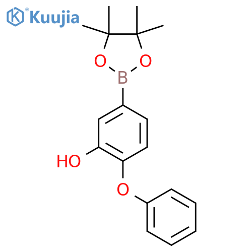 2-Phenoxy-5-(4,4,5,5-tetramethyl-1,3,2-dioxaborolan-2-yl)phenol structure
