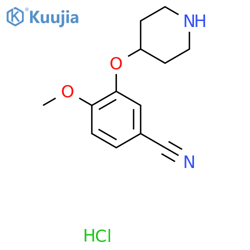 4-Methoxy-3-(piperidin-4-yloxy)benzonitrile hcl structure