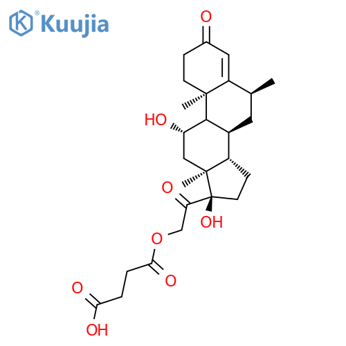 6a-Methyl Hydrocortisone 21-Hemisuccinate structure