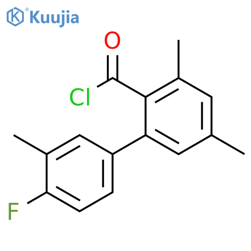 [1,1'-Biphenyl]-2-carbonyl chloride, 4'-fluoro-3,3',5-trimethyl- structure