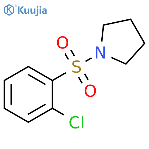Pyrrolidine, 1-[(2-chlorophenyl)sulfonyl]- structure