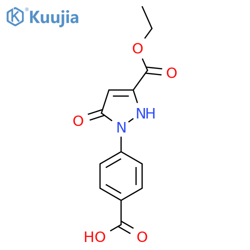 1-(4-Carboxyphenyl)-5-hydroxy-1H-pyrazole-3-carboxylic acid ethyl ester structure