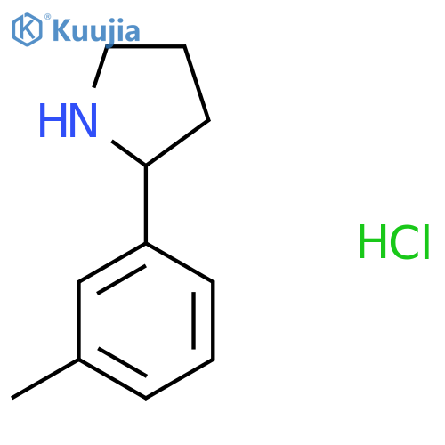2-m-Tolyl-pyrrolidine hydrochloride structure