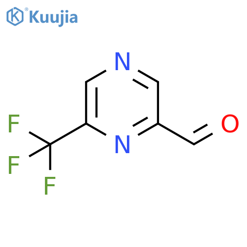 6-(trifluoromethyl)pyrazine-2-carbaldehyde structure