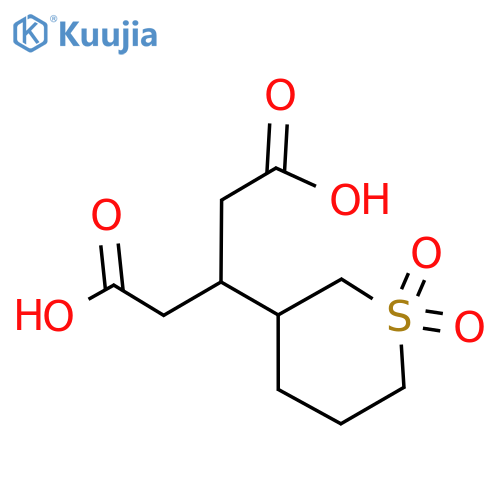 3-(1,1-Dioxidotetrahydro-2H-thiopyran-3-yl)pentanedioic Acid structure