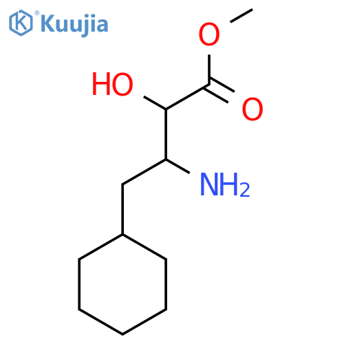methyl 3-amino-4-cyclohexyl-2-hydroxybutanoate structure