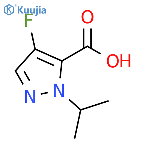 4-fluoro-1-(propan-2-yl)-1H-pyrazole-5-carboxylic
acid structure