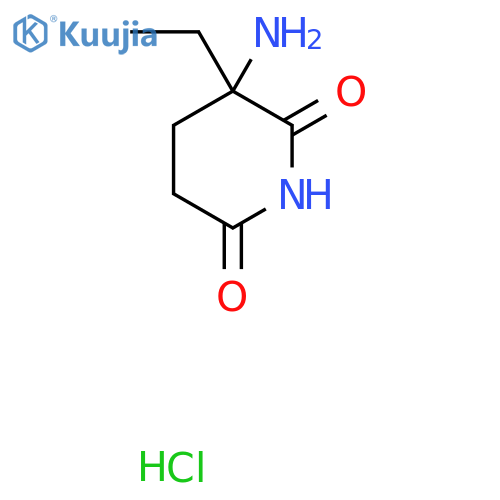 3-Amino-3-ethylpiperidine-2,6-dione hydrochloride structure