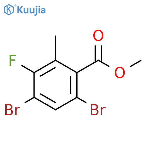 Methyl 4,6-Dibromo-3-fluoro-2-methylbenzoate structure