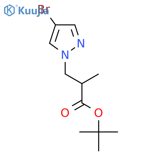 tert-butyl 3-(4-broMo-1H-pyrazol-1-yl)-2-Methylpropanoate structure